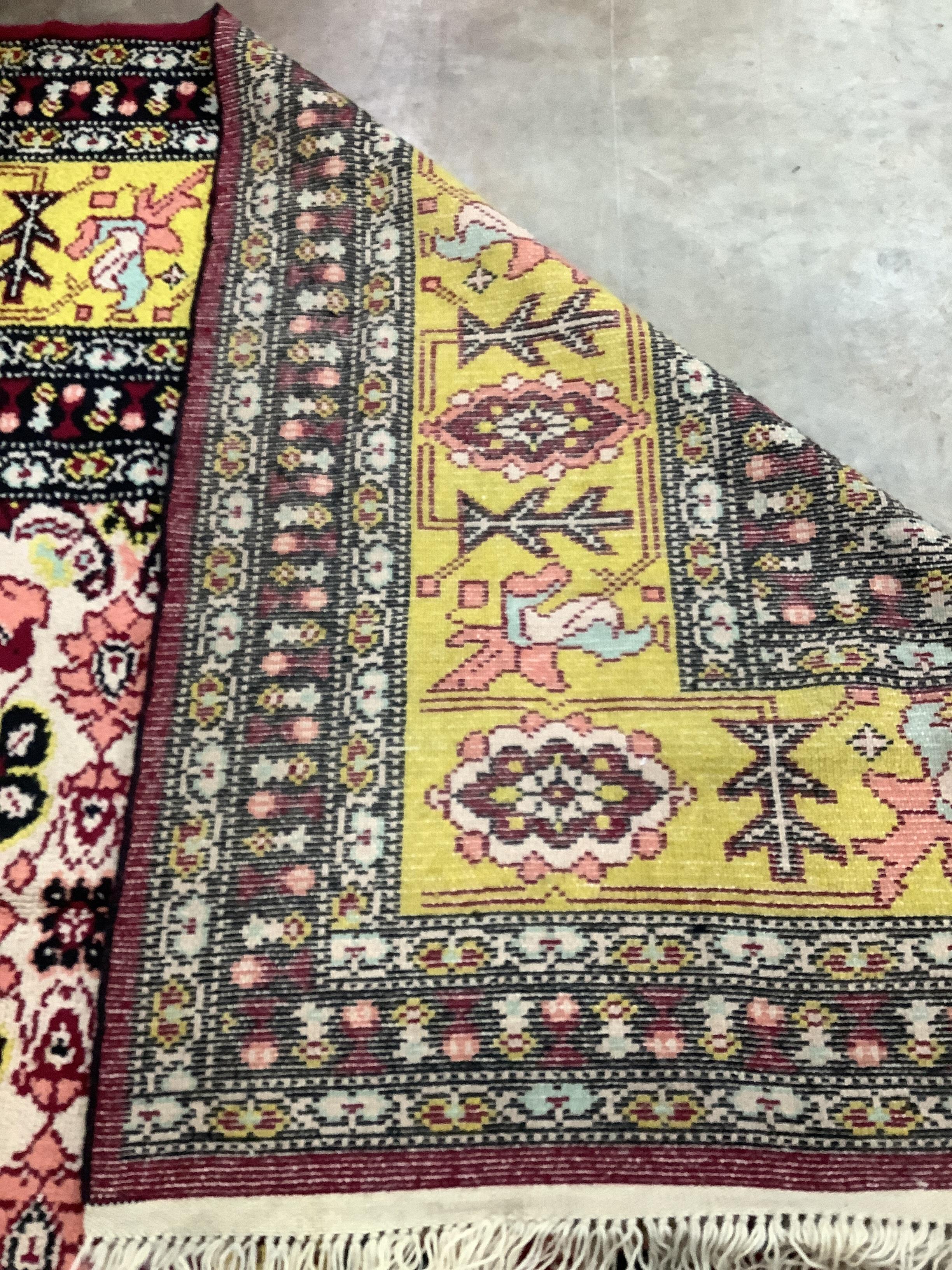 A Turkish carpet, approx. 380 x 350cm